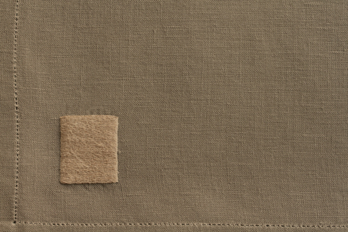 Serviette - Tissu marron glacé