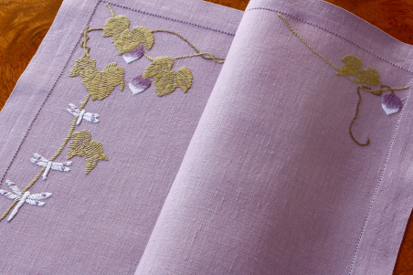 Set de table - Feuilles et libellules