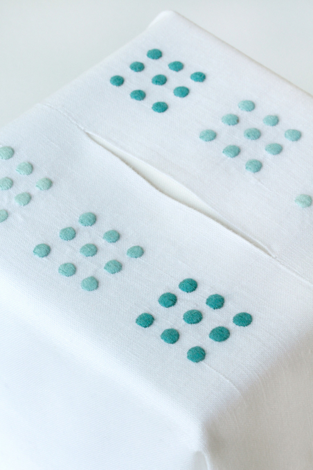 Square box - Celadon blue