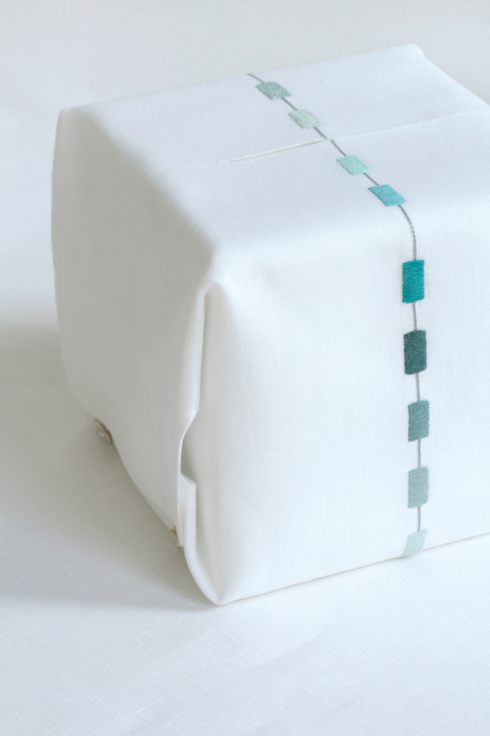 Square box - Celadon blue