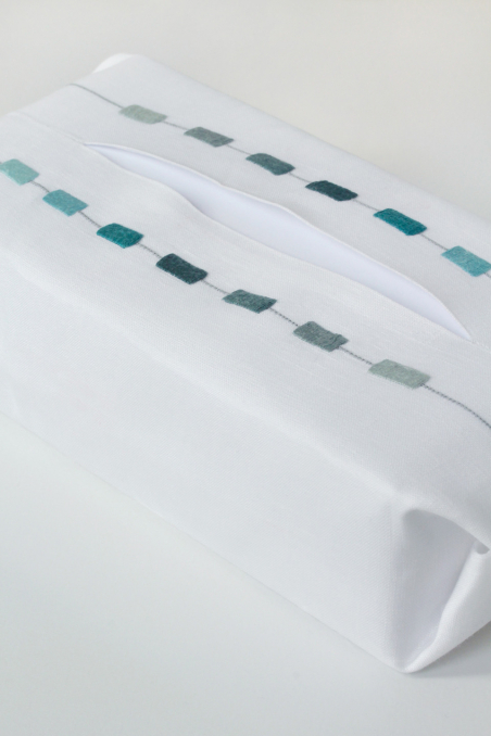 Boîte 100 mouchoirs - Céladon bleu