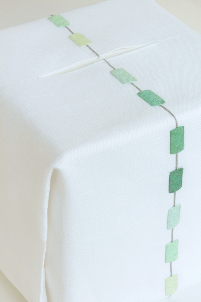 Boîte carrée - Vert amande