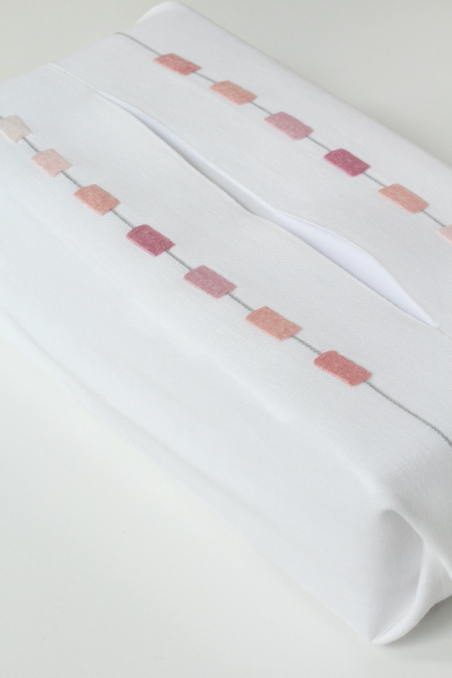 Boîte 100 mouchoirs - Rose poudré