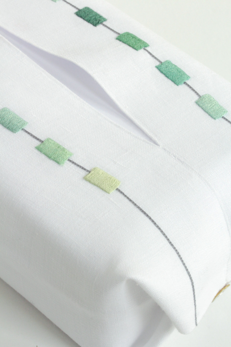 Boîte 100 mouchoirs - Vert amande