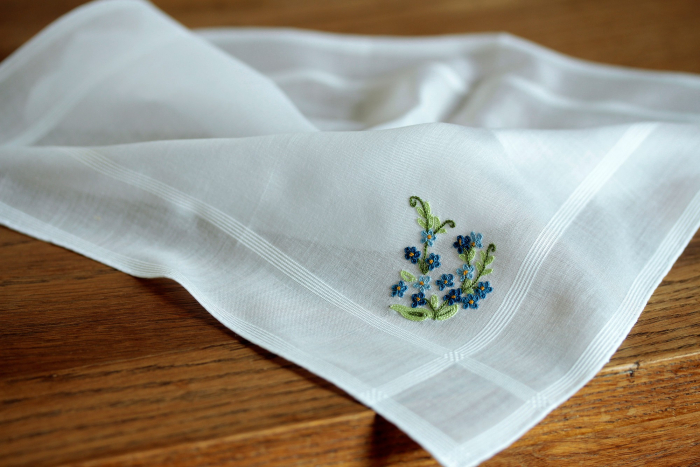 Embroidered handkerchiefs online deals