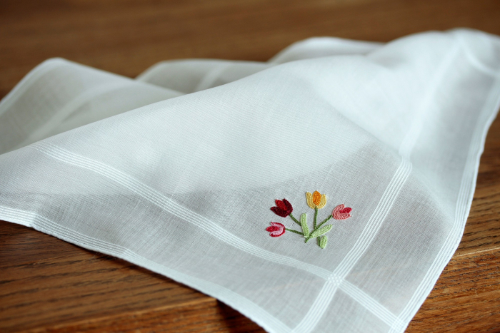Embroidered handkerchief Handkerchief Maison Duchenoy